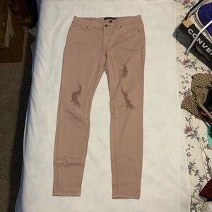 Blush Distresse Skinny Jeans Size 5 by angel kiss